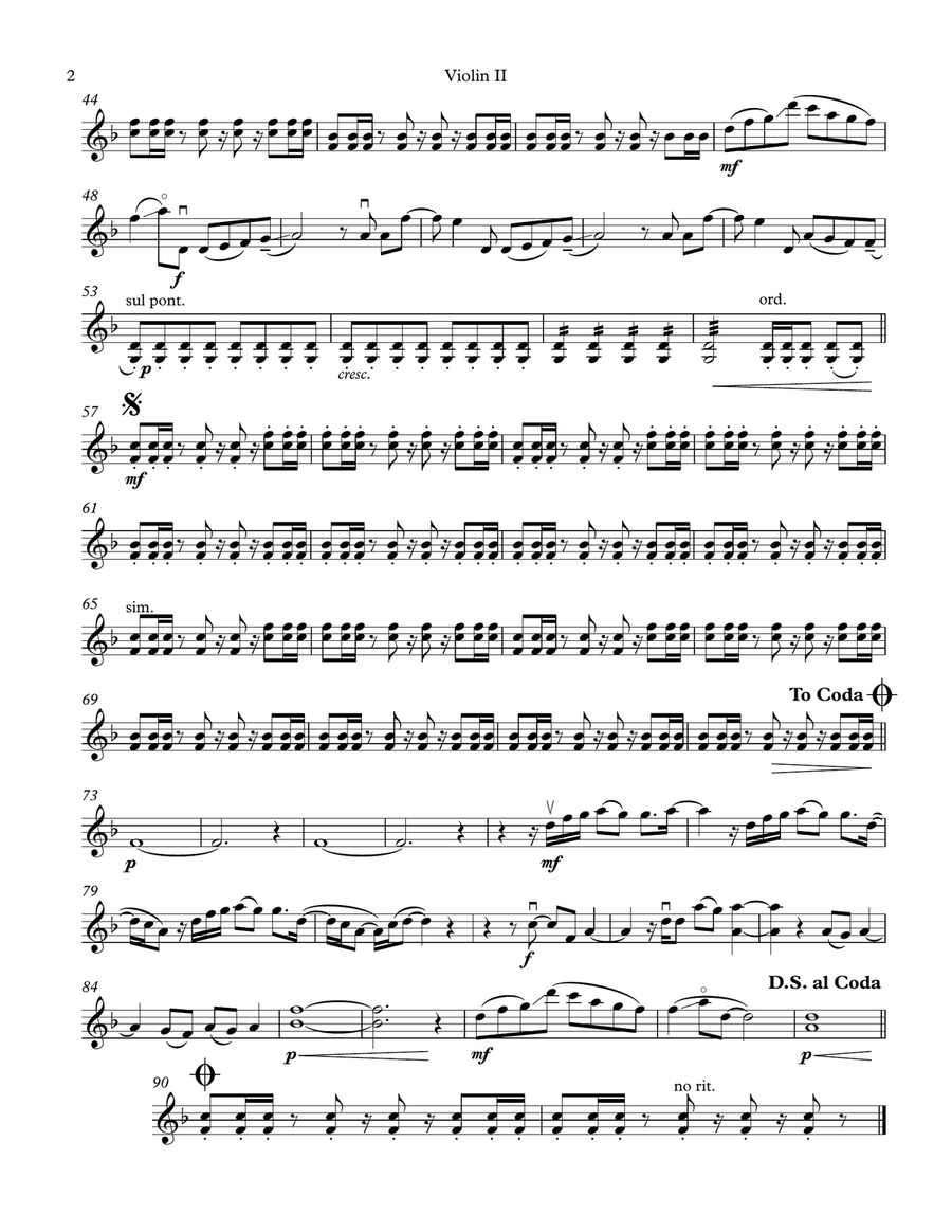 Moves Like Jagger String Quartet scores gallery preview page 4