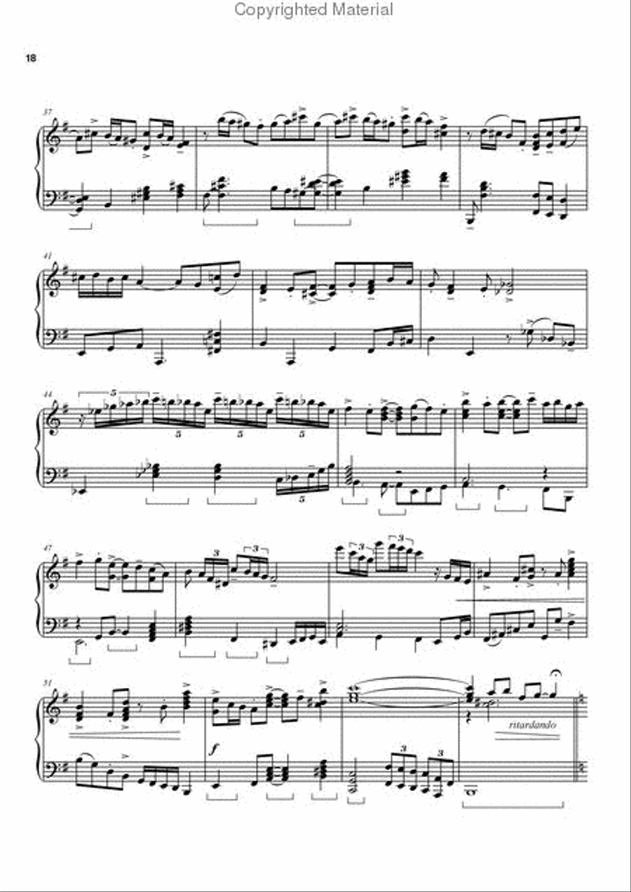 Tango Nuevo for piano solo 2