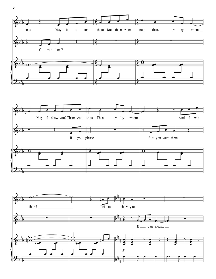 Someone In A Tree Piano, Vocal scores gallery preview page 2