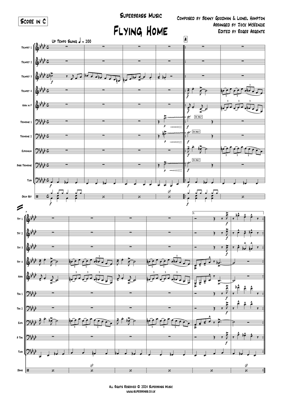 Flying Home Flying Home Brass Ensemble scores gallery preview page 3