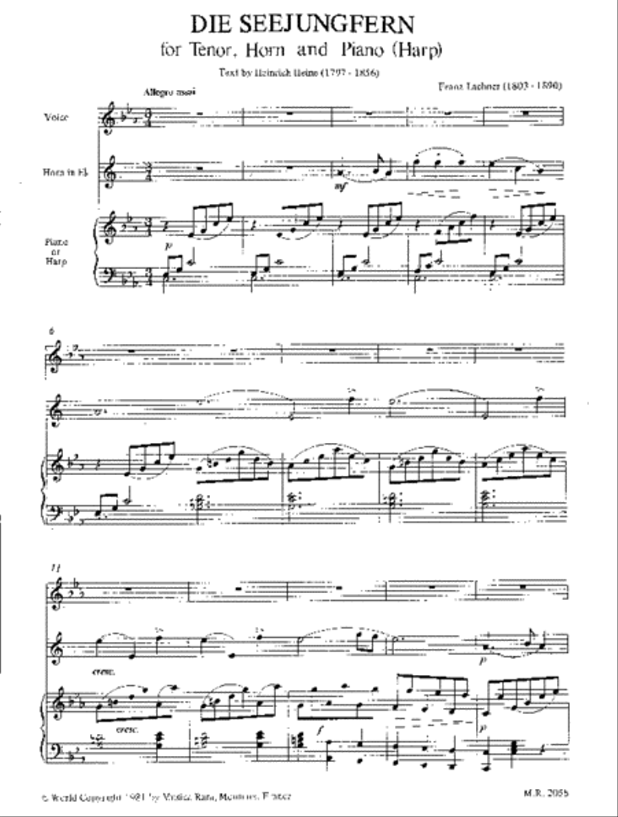 Die Seejungfern Die Seejungfern Voice scores gallery preview page 2