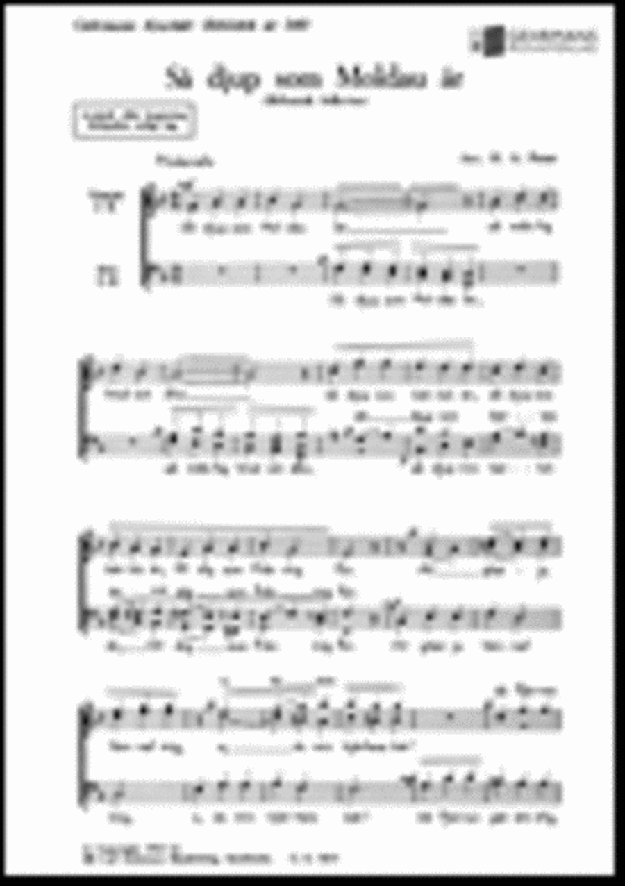 Sa djup som Moldau ar TTBB scores gallery preview page 1