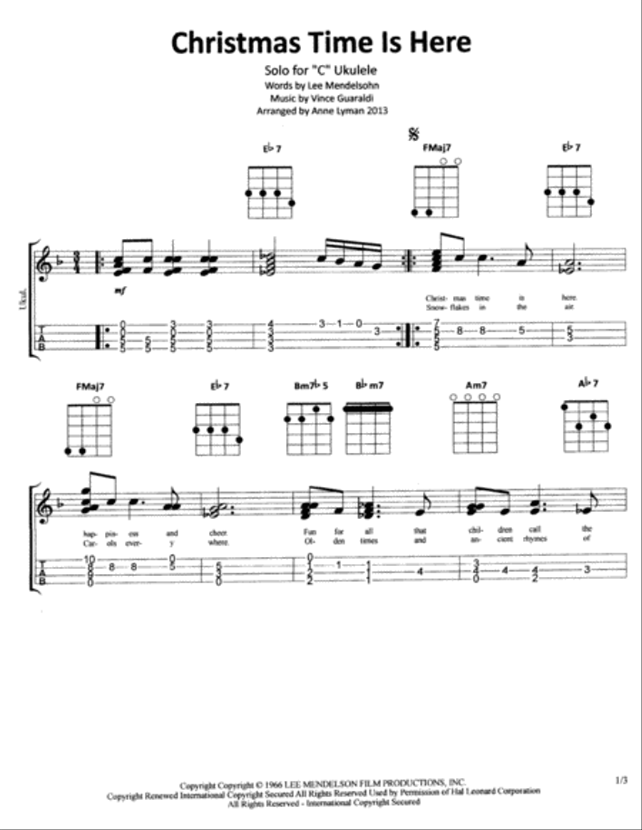 Christmas Time Is Here Low Voice scores gallery preview page 2
