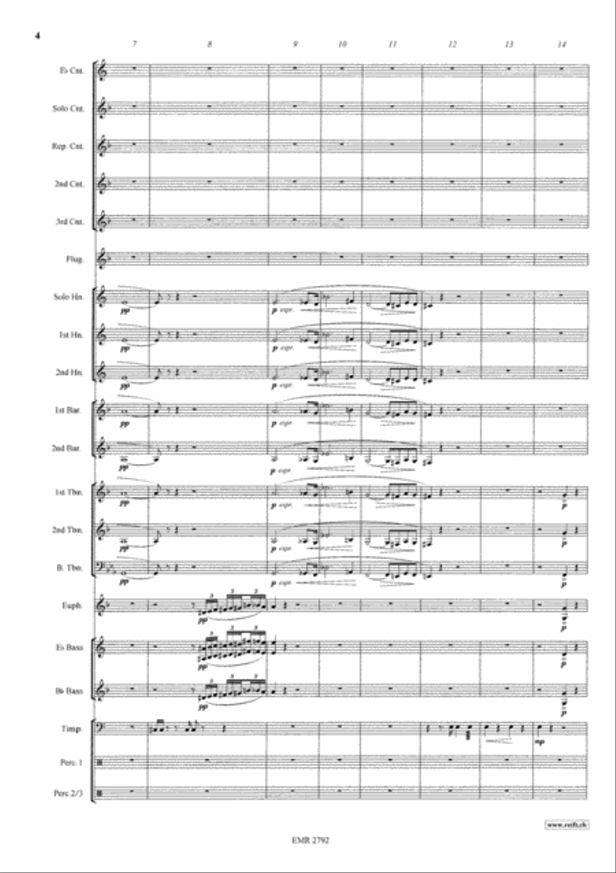 Siegfried's Funeral March Brass Band scores gallery preview page 5