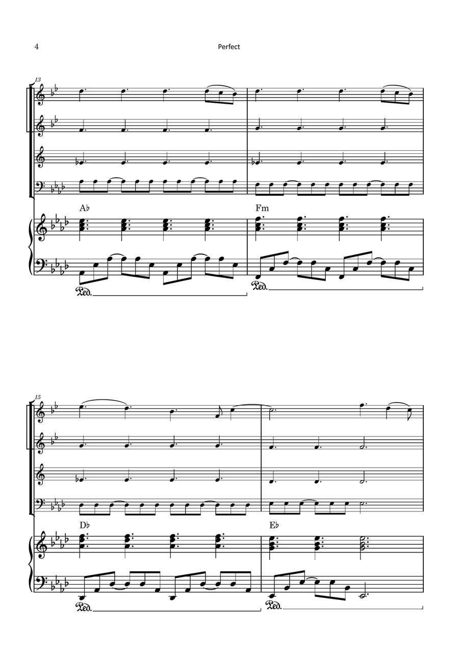 Perfect Brass Quartet scores gallery preview page 4