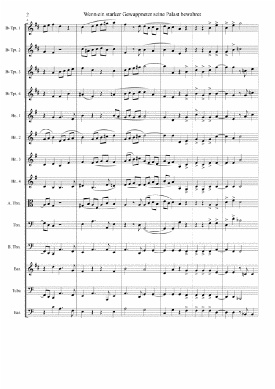 Brahms Fest- und Gedenk #2 Brass Ensemble scores gallery preview page 2