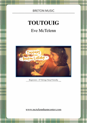 Book cover for Toutouig - beginner & 27 String Harp | McTelenn Harp Center