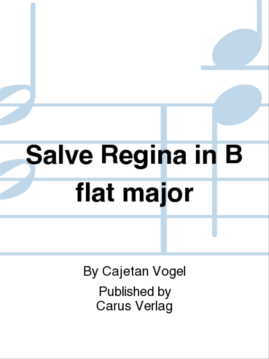 Salve Regina in B-Flat major 4-Part scores gallery preview page 1