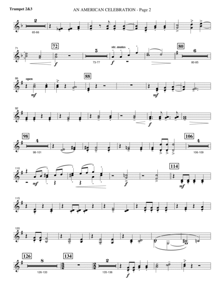 An American Celebration - Bb Trumpet 2,3