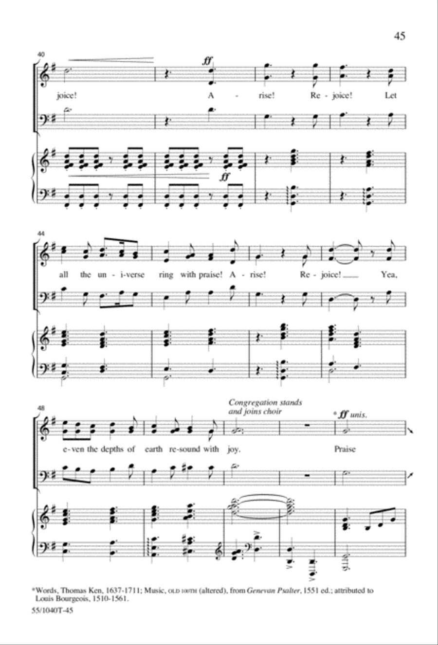 Arise, Rejoice! 3-Part scores gallery preview page 47