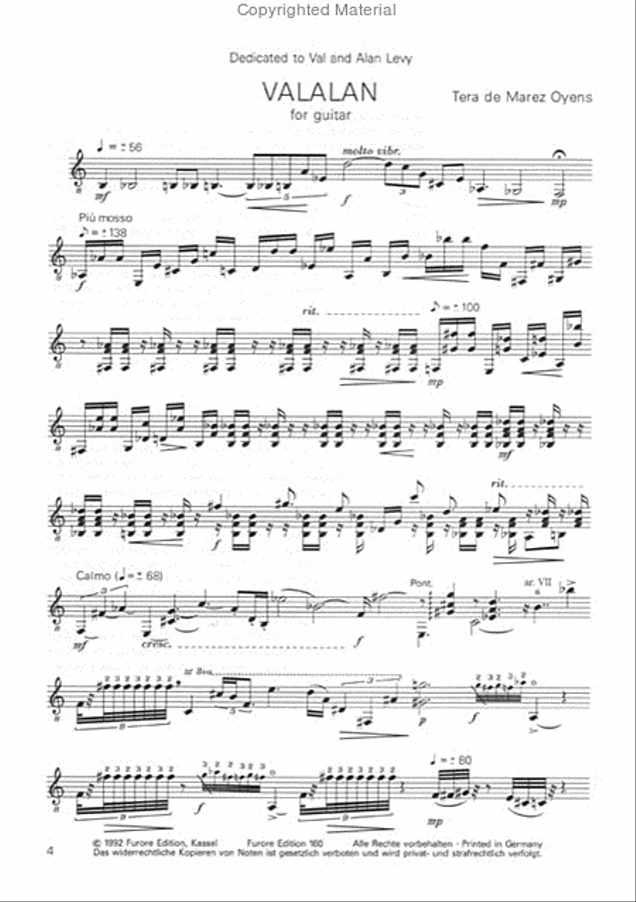 Valalan und Springtal Guitar scores gallery preview page 2