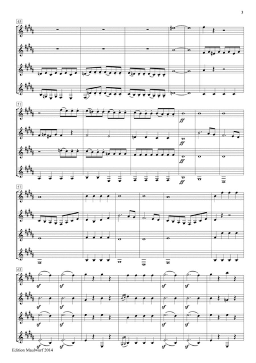 A Midsummer Night's Dream Brass Quartet scores gallery preview page 5