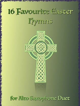Book cover for 16 Favourite Easter Hymns for Alto Saxophone Duet