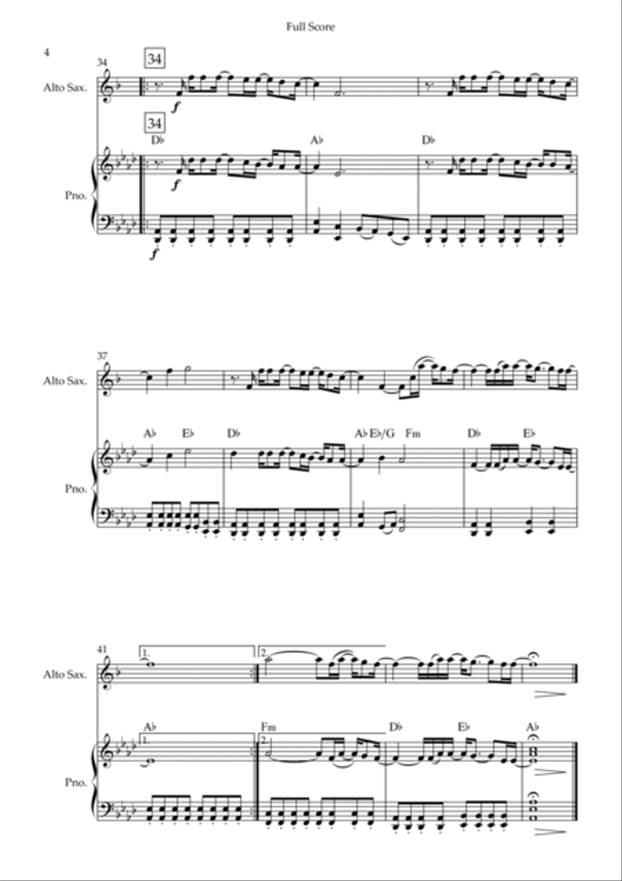 Goodness Of God Goodness Of God Alto Saxophone scores gallery preview page 4