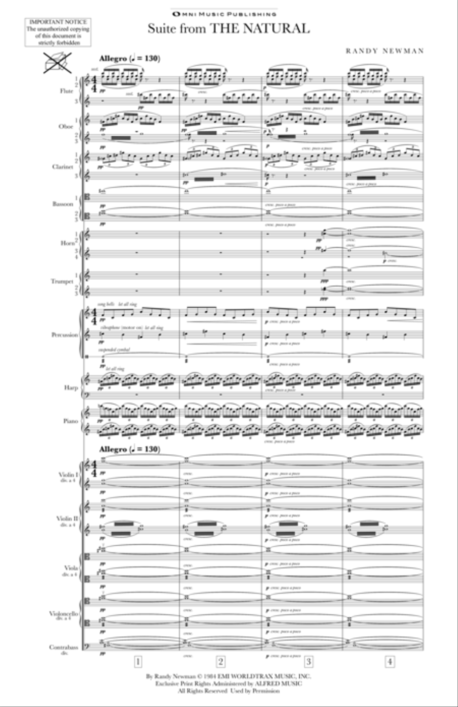 The Natural - Score Only Full Orchestra scores gallery preview page 3