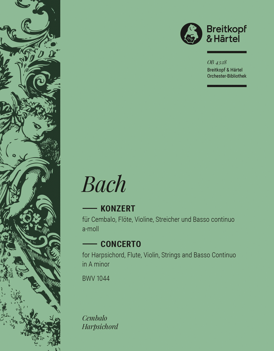 Concerto in A minor BWV 1044 Orchestra scores gallery preview page 1