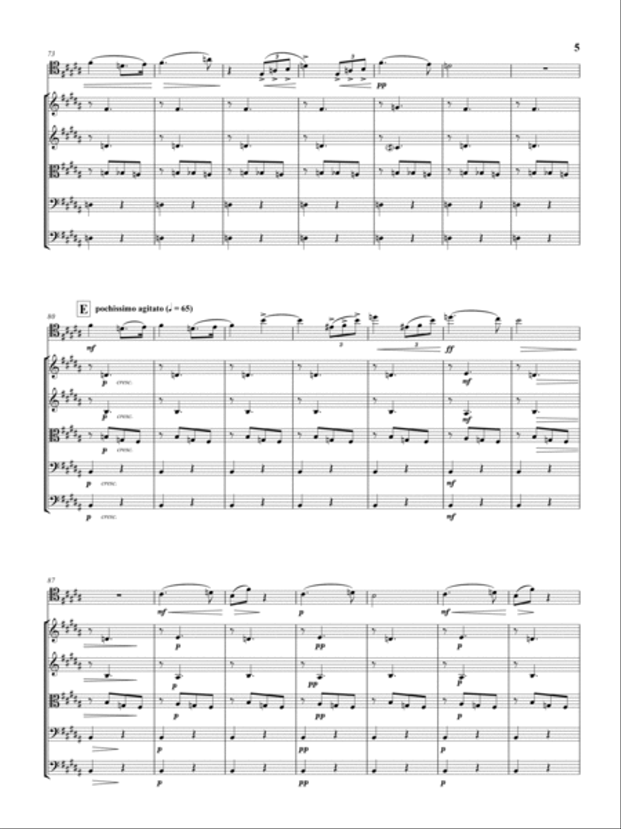 Tchaikovsky: Andante Cantabile for Cello Solo and String Orchestra, Op. posth. String Orchestra scores gallery preview page 6