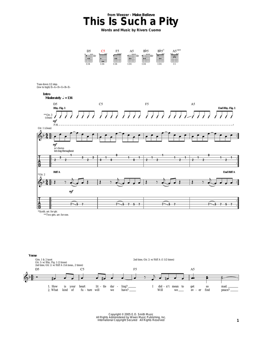 This Is Such A Pity Acoustic Guitar scores gallery preview page 1