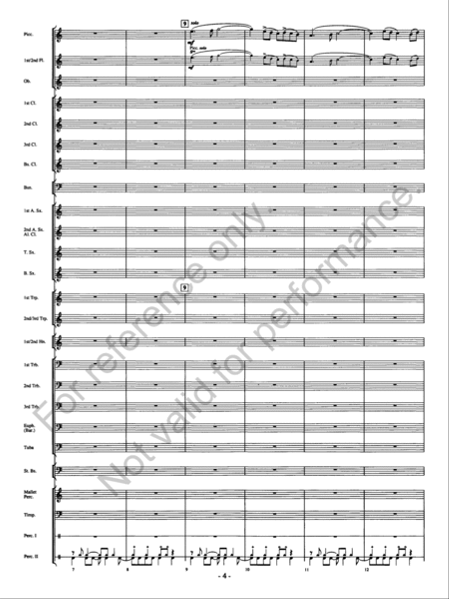 Agua's Whelm Concert Band scores gallery preview page 5