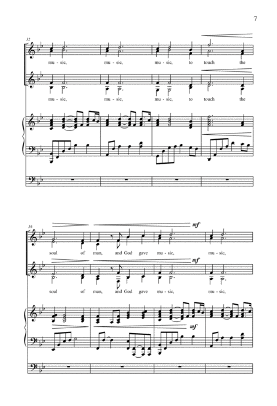 And God Gave Music SSAA scores gallery preview page 5