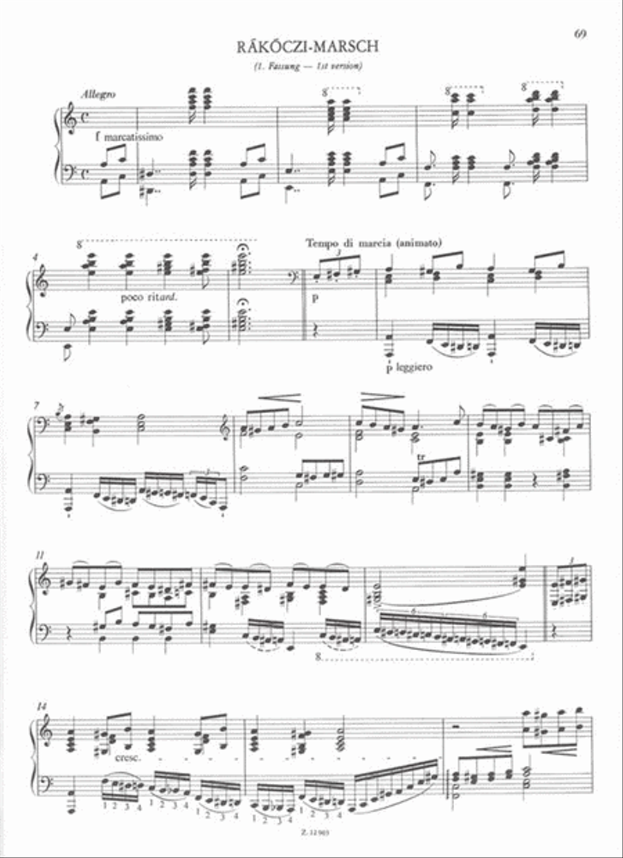 Etüde op 6 - Ungarische Nationalmelodien, Buch der Piano Solo scores gallery preview page 4