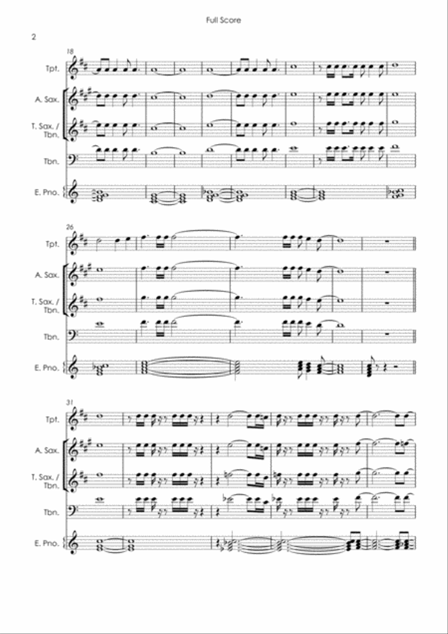 Never Can Say Goodbye Tenor Saxophone scores gallery preview page 4