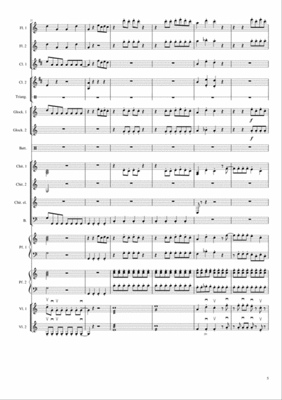 Mamma Mia Clarinet scores gallery preview page 5