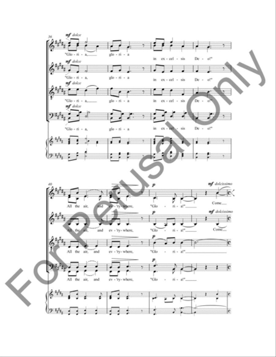 All My Heart This Night Rejoices 4-Part scores gallery preview page 6