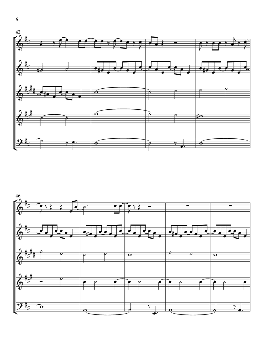 Sailing Woodwind Quintet scores gallery preview page 6