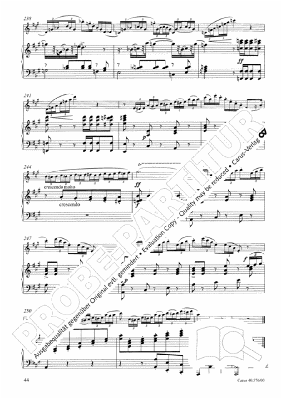 Oboe Concerto in A minor (Concerto per Oboe ed Orchestra in a) Clarinet scores gallery preview page 45