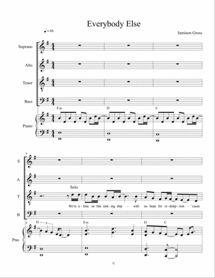 Everybody Else Voice scores gallery preview page 1