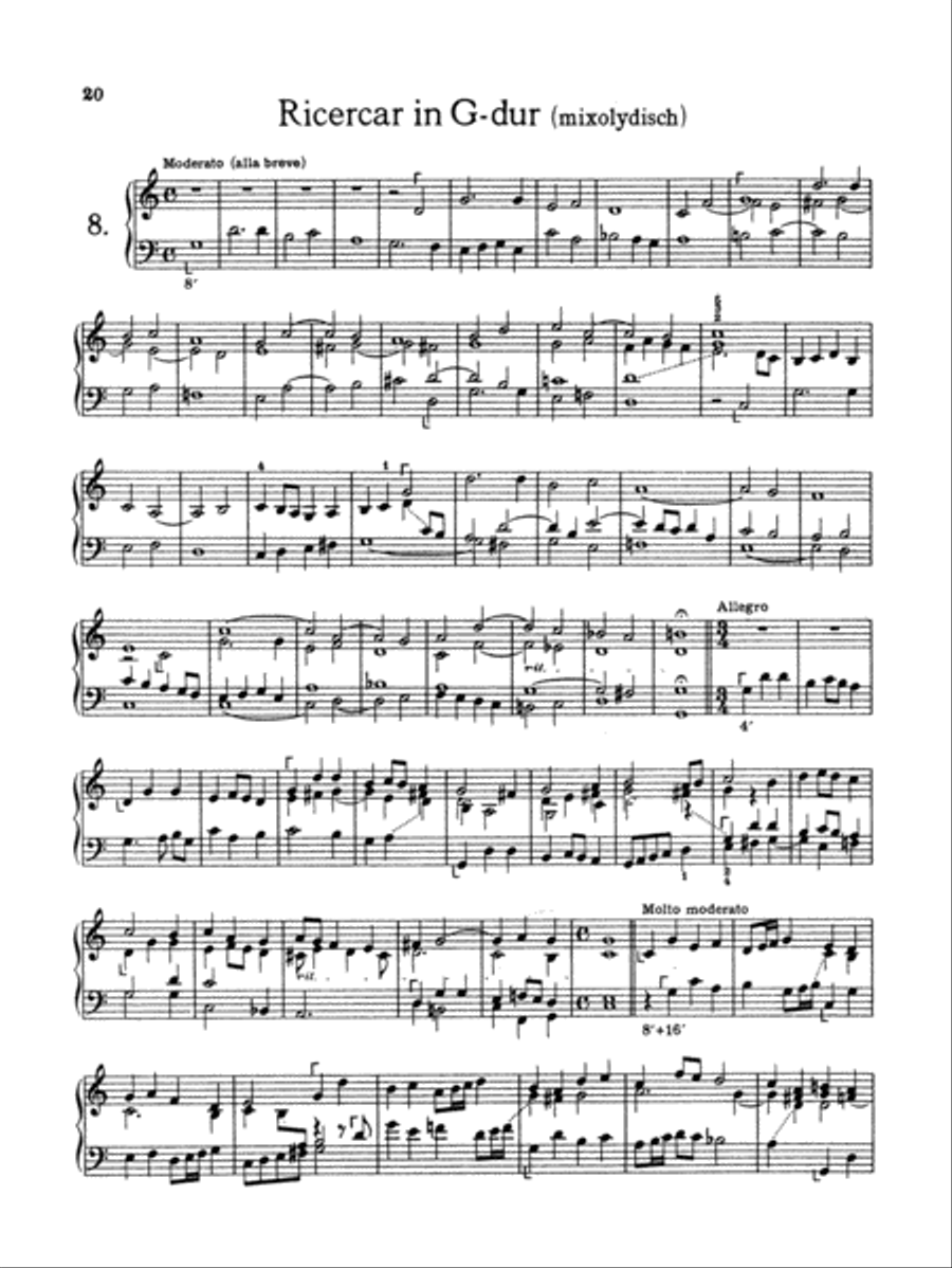 Froberger: Selected Works for Cembalo Piano Solo scores gallery preview page 1