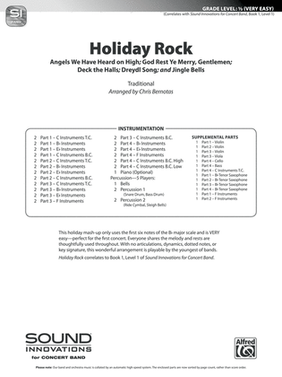 Book cover for Holiday Rock: Score