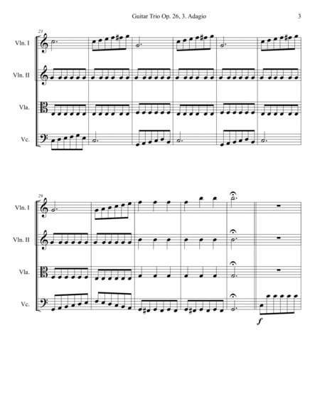 Guitar Trio, Op. 26 3. Adagio image number null