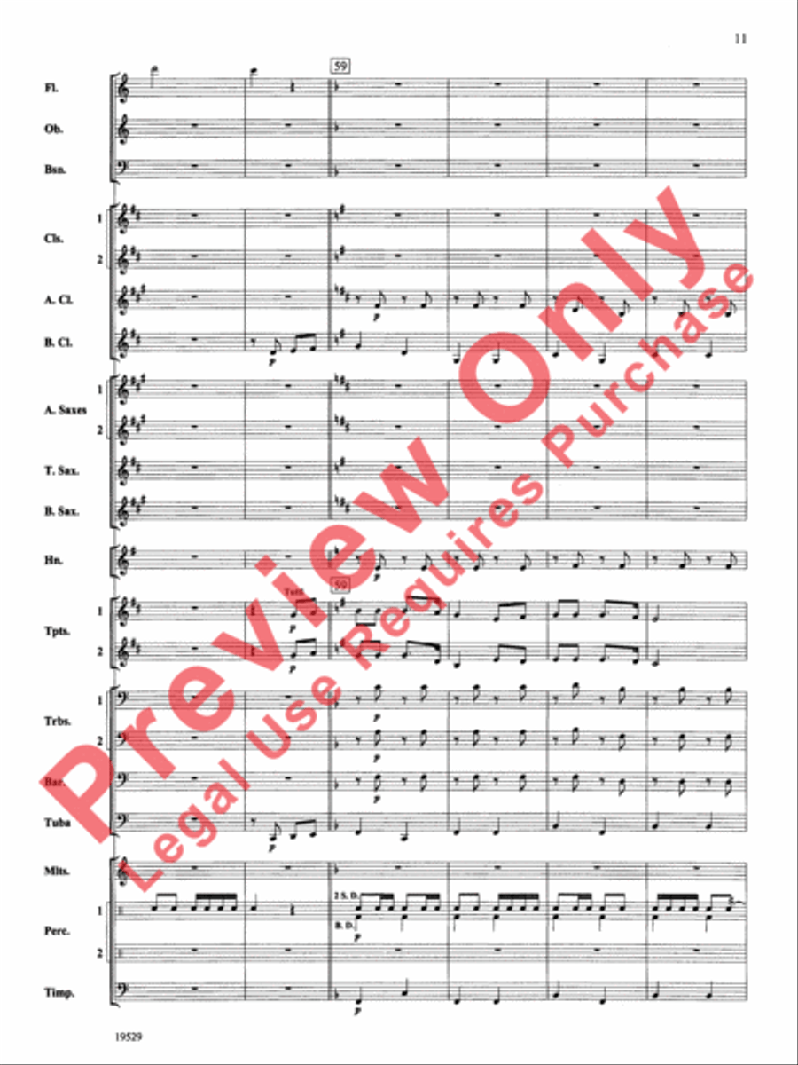 The Road Unknown Concert Band scores gallery preview page 12