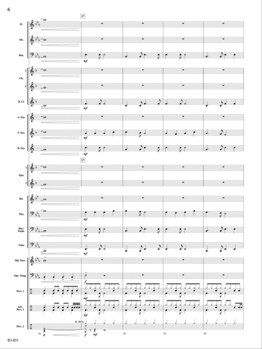 The Angels Mix: Score Concert Band scores gallery preview page 6