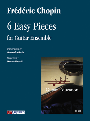 Book cover for 6 Easy Pieces for Guitar Ensemble