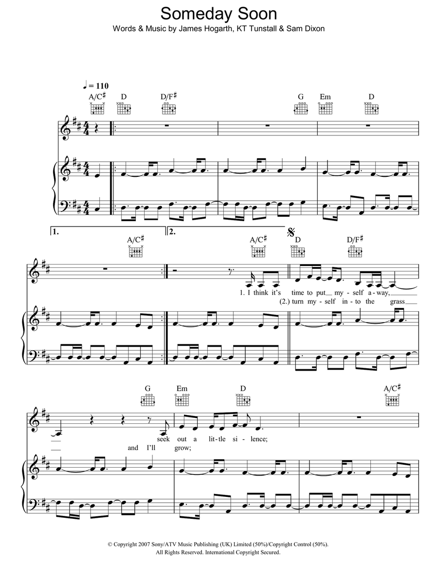 Someday Soon Acoustic Guitar scores gallery preview page 1