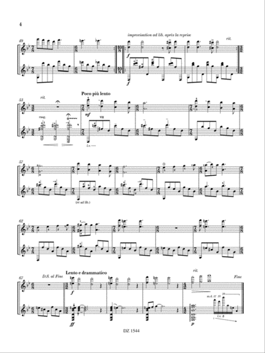 Au bout de la nuit Au bout de la nuit Classical Guitar scores gallery preview page 4