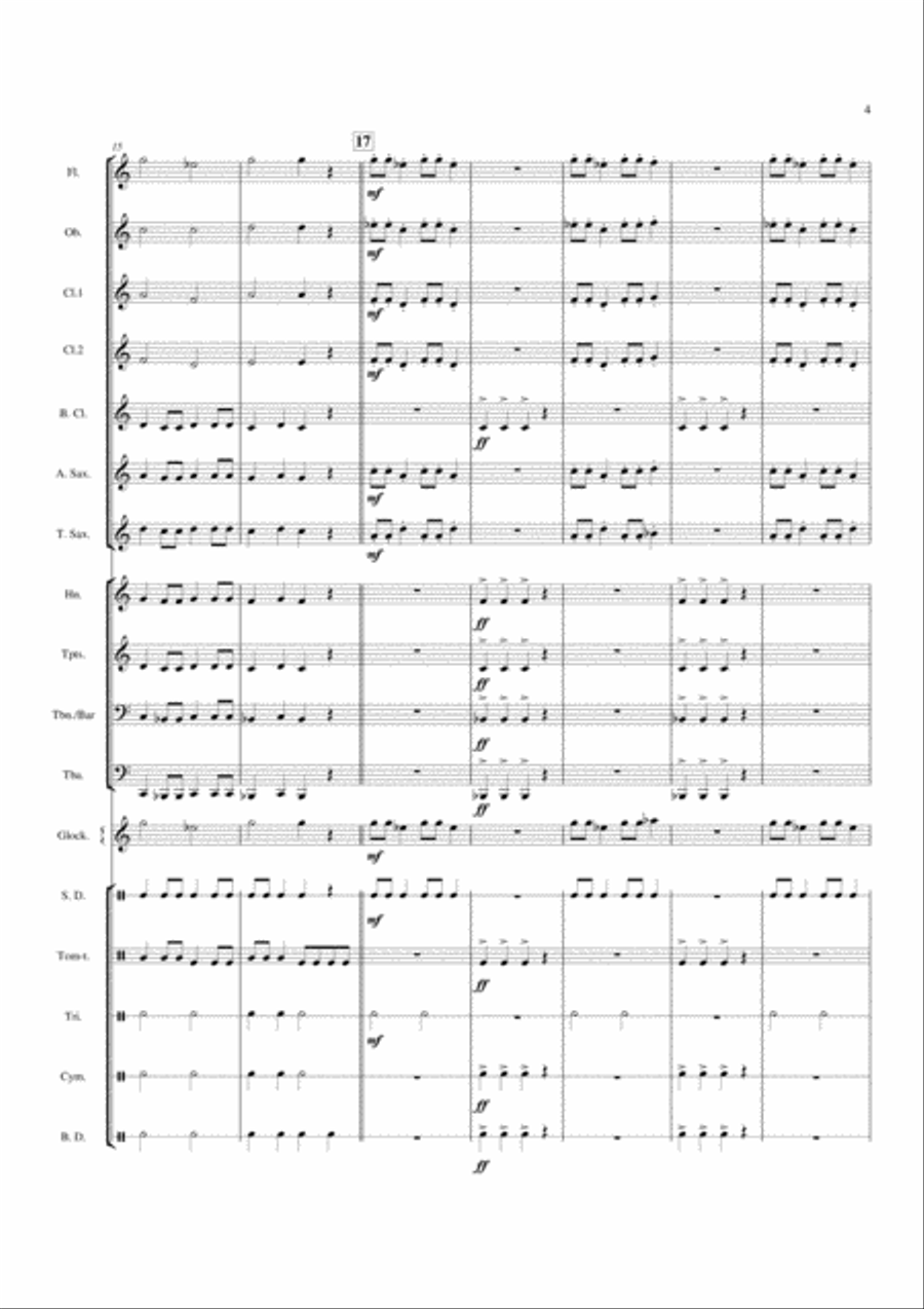 March of the Trolls - Score Concert Band scores gallery preview page 5