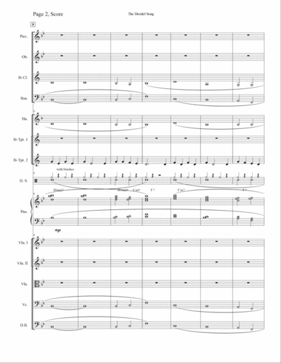 The Dreidel Song The Dreidel Song Chamber Orchestra scores gallery preview page 2