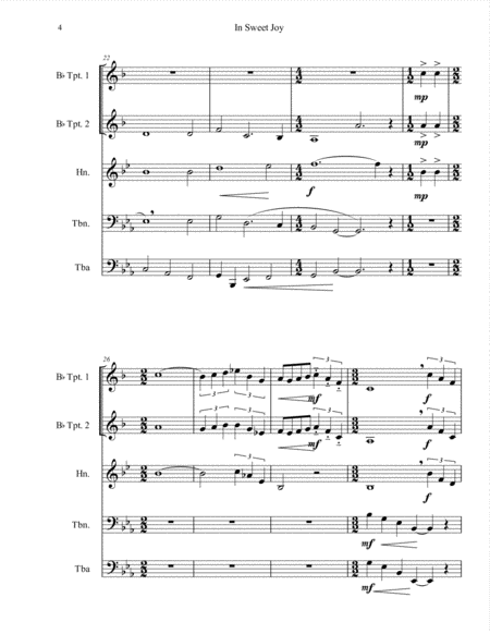 Fantasia: In Sweet Joy (In dulci jubilo) -Brass quintet image number null