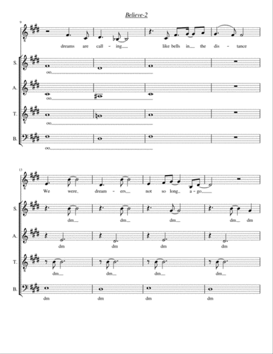 Believe 4-Part scores gallery preview page 2