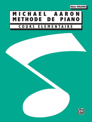 Book cover for Michael Aaron Piano Course, Book 3