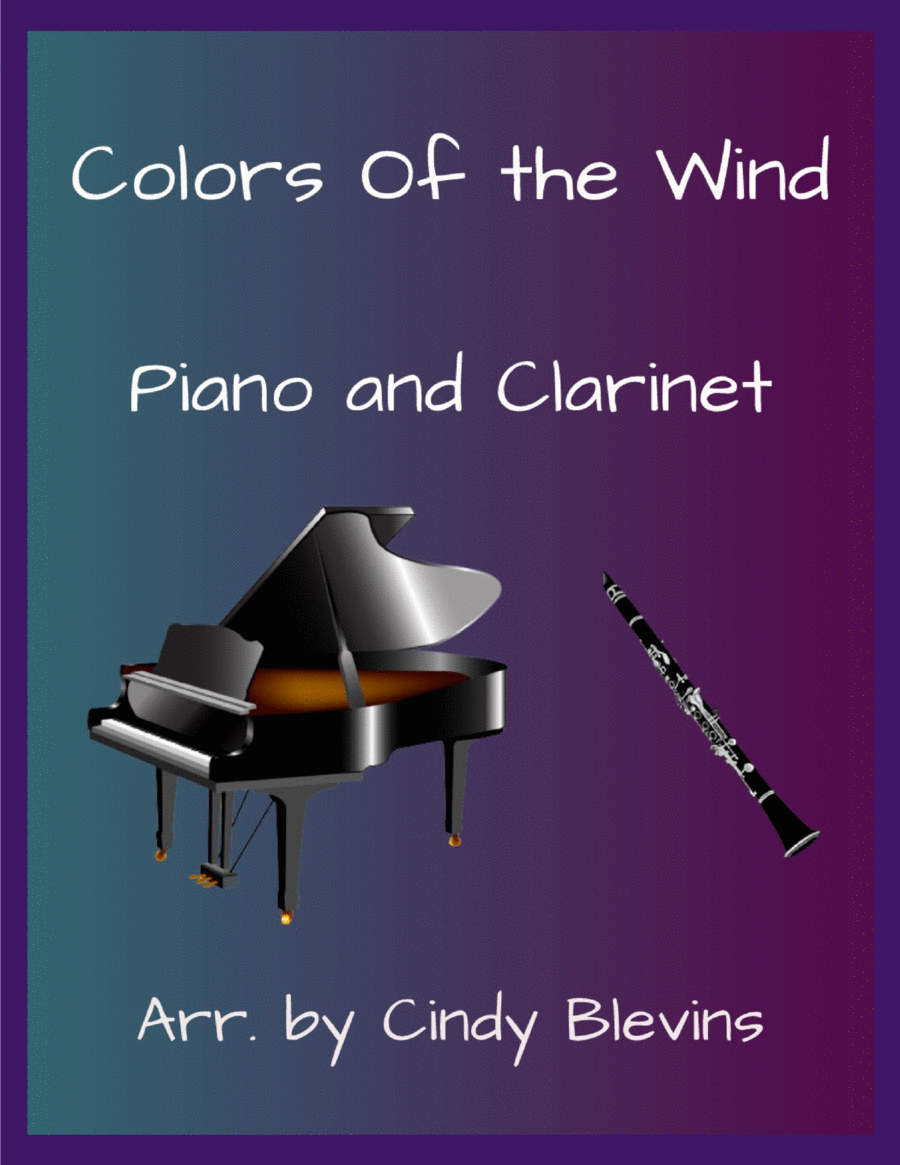 Colors Of The Wind B-Flat Clarinet scores gallery preview page 1