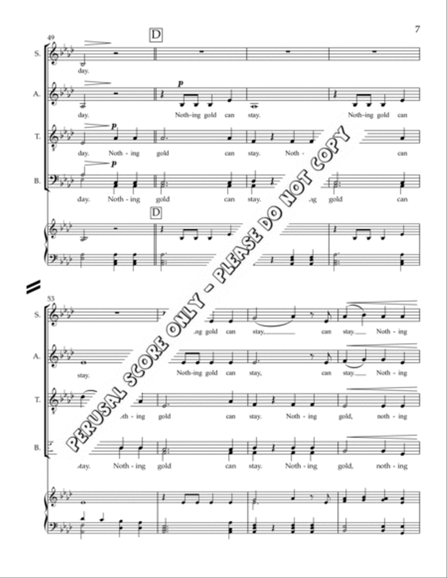 Nothing Gold Can Stay 4-Part scores gallery preview page 8