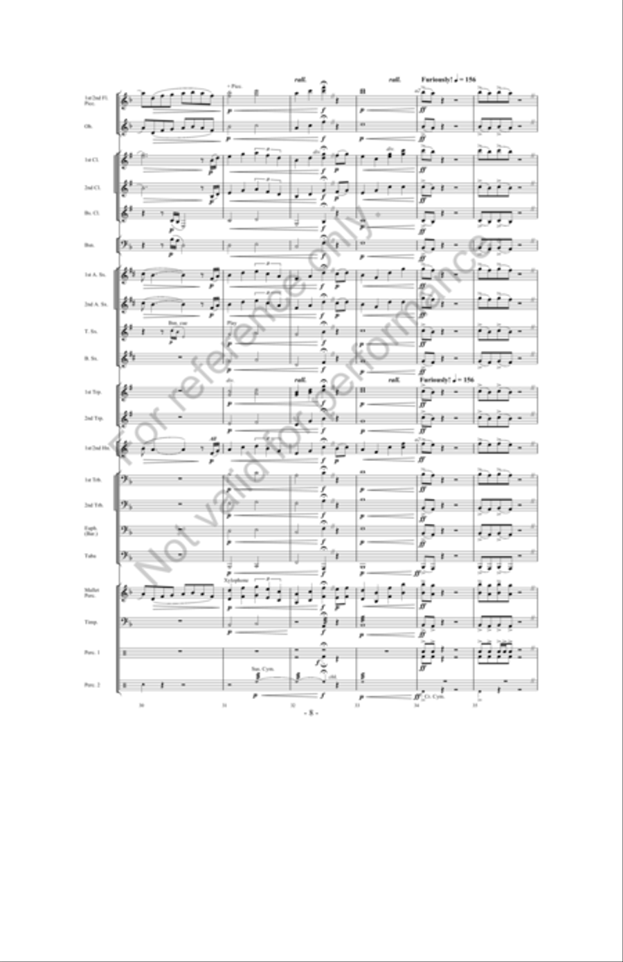 Zeus: King Of The Gods Concert Band scores gallery preview page 7