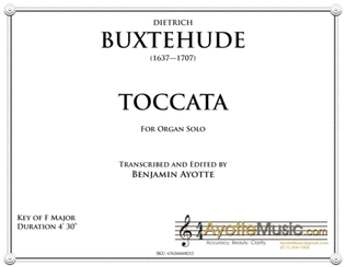 Book cover for Toccata in F Major, BuxWV 157