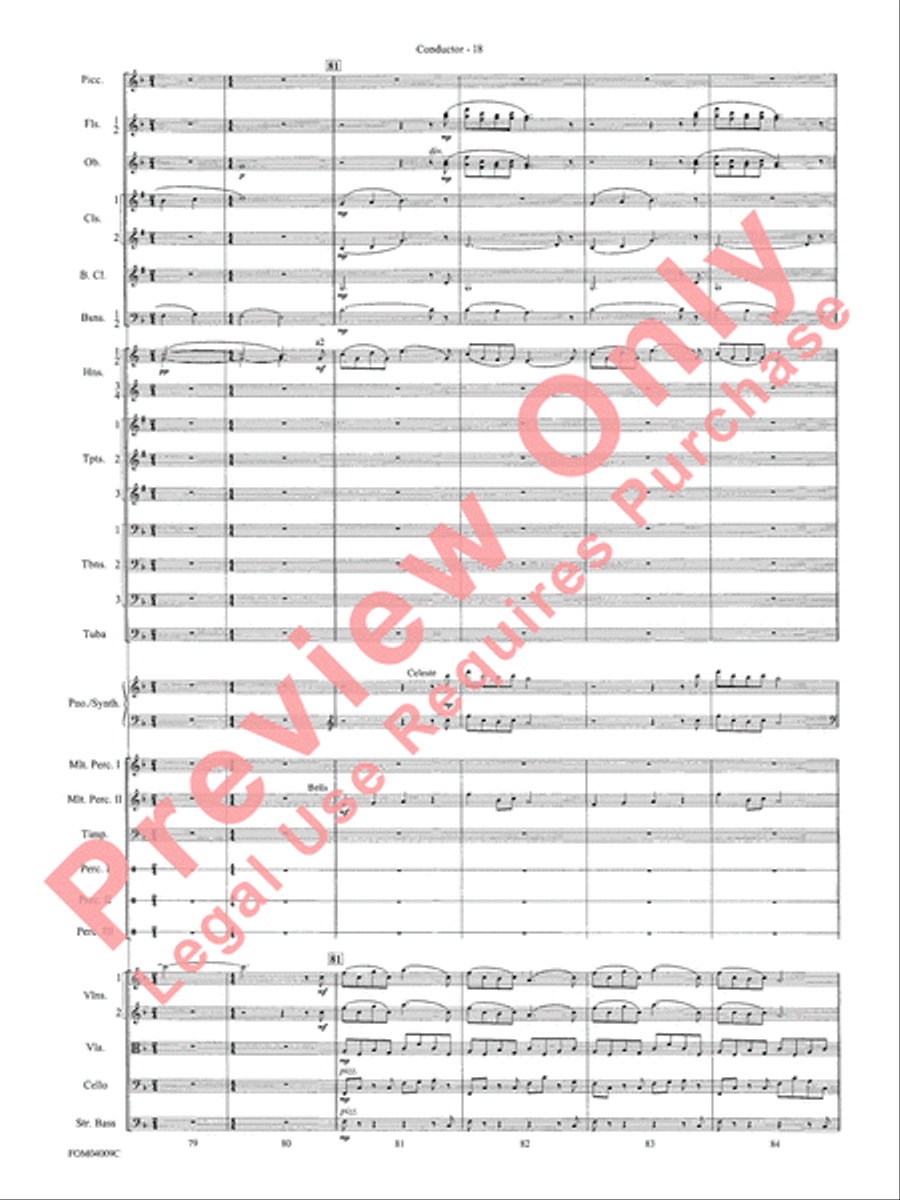 The Polar Express, Concert Suite from Full Orchestra scores gallery preview page 21