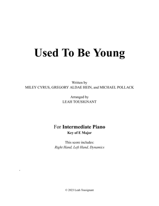 Book cover for Used To Be Young